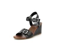 Kickers - Vodou marrón, Sandalia con tacón para mujer, Negro, 36 EU