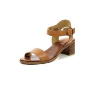 Kickers Volou, Sandalias de Punta Descubierta Mujer, Marrón (Camel 114), 38 EU