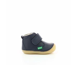 KICKERS Zapatos primeros pasos con velcro Sabio. Color azul marino