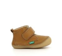 KICKERS Zapatos primeros pasos con velcro Sabio. Color camel claro