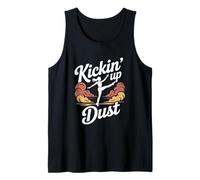 Kickin Up Dust Bold Adventure Entusiasmo Camiseta sin Mangas