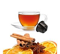 Kickkick - Tisana naranja y canela compatible con Nescafe Dolce Gusto - Infundida en cápsulas - 32 cápsulas