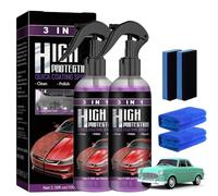 Kicklo Ceramic Coating Spray, Ultimate Ceramic Coating Spray, 3 in 1 High Protection Quick Car Coating Spray, Repairing Action, Long-Lasting Protection for Your Car (2pcs)