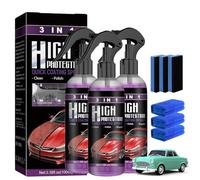 Kicklo Ceramic Coating Spray, Ultimate Ceramic Coating Spray, 3 in 1 High Protection Quick Car Coating Spray, Repairing Action, Long-Lasting Protection for Your Car (3pcs)