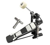 Kicks - Pedales de tambor con cabeza batidora, pedal de bombo individual con palo batidor de fieltro y accesorios de instrumentos, pedales de patada con martillo
