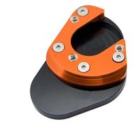 Kickstand Ampliar placa soporte lateral para motocicleta almohadilla de extensión para Husqvarna 701 SM para Enduro(Orange Black)