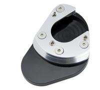 Kickstand Ampliar placa soporte lateral para motocicleta almohadilla de extensión para Husqvarna 701 SM para Enduro(Sliver Black)