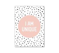 Kid Affirmations - Póster de lienzo para pared, con texto en inglés "I Am Loved Kind, Strong, inteligente, valiente, único, digno y capaz, impresiones suficientes, decoración para habitación de niños