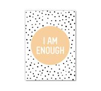 Kid Affirmations - Póster de lienzo para pared, con texto en inglés "I Am Loved Kind, Strong, Smart Brave, único, digno, suficiente, capaz, impresiones, decoración para habitación de niños, guardería