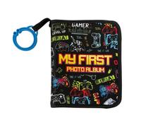 Kid Album Photo Book - Picture Album Book | Soft Cloth Cover With Hook, Memory Albums With Safety Mirror For Boys Girls, Home Decor Keepsake With Growth Record Pages, New Year Memorial