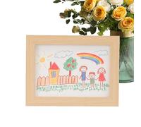 Kid Art Picture Frame | Changeable Kid Artwork Picture Frames,Large Capacity Craft Storage Organizer Open Front Box Holds 50 Sheets For School Paintings 3D Crafts Gallery Wall
