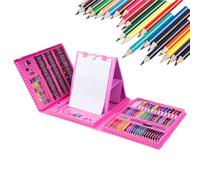 Kid Drawing Pen - 208 Piece Art Set, Portable Quick Dry Coloring Pencil Set with Storage Case | Color Markers, Crayons, Multifunctional Painting Pens for Artist Kids, Gift, Students, Preschool