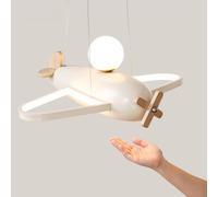 Kid Favor Avión Dormitorio Luz Habitación para niños Lámpara de araña Crema Viento Dormitorio Lámpara Niños Niñas Luz de la habitación Creativo Hotel para niños Decoración de jardín de Infantes