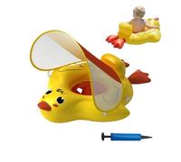 Kid Float with Canopy, Anti-Tip Tail Chamber, Anti-Slip Crotch Support with Strong Effect, Cute Duck Pool Aid with Smooth Texture, Sl ccessory with Modern Style, Swimming Solution for Boys Girls