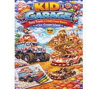 KID GARAGE TASTY TRUCKS & CANDY COAST RACERS OF ICE-CREAM ISLAND: Fun Interactive Activity Coloring Book for Kids (KID GARAGE: The Ultimate Vehicle Adventure Coloring Collection)