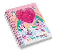 Kid Licensing Cuaderno con corazón purpurina Unicornios Sweet Dreams