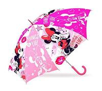 Kid Licensing Paraguas 46CM Auto Minnie, Juventud Unisex, Multicolor, Talla Única