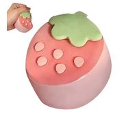 Kid Squeeze Toys - Strawberry Cake Shape Slow Rebound for Boys Girls | Reusable Fidget Pinch Toy with Soft Foam Texture, Stress Reliefs Party Favor for Children Teens Adults Women Men Birthday