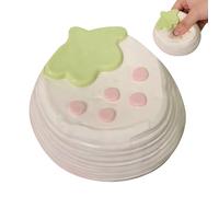 Kid Squeeze Toys - Strawberry Cake Shape Slow Rebound Party Favor | Reusable Fidget Pinch Toys for Boys, Girls, Children, Teens, Adults, Women, Men, Kindergarten, Birthday
