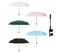 Kid Stroller Parasol - Adjustable Clip On Stroller Umbrella, Pushchair Weather Shade Cover, UV Blocking Outdoor Canopy, Portable Carriage Sun Protector | For Pushchair Pram Strollers Beach Chair