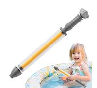 Kid Water Soaker, Water Sprayer, Portable Pull out Structure, Outdoor Interactive Toy for Beach, Park, Backyard Fun, Family Gathering, 20.87x1.97x2.17 Inches, Blue, Gray, Pink