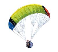 Kidaromo Parapente a control remoto, parapente eléctrico de acrobacias de 2.4 G con envergadura de 1.5 m, toldo de nailon plegable y tiempo de vuelo de 30 minutos, modelo de planeador de gran altitud