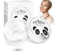 Kidcia Eye Pads mascarilla para Ojos contra ojeras, Arrugas y Bolsas para los Ojos con colágeno y ácido hialurónico para antienvejecimiento e hidratación (60 Piezas)