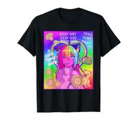 Kidcore Aesthetic Vaporwave Anime Girl Neko Retro Lofi Camiseta