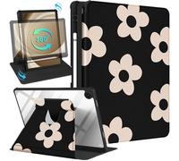 Kidcube Funda para Samsung Galaxy Tab A9 Plus de 11 Pulgadas para Mujeres y niñas, Bonita Funda Tipo Libro con Soporte para lápices, diseño Floral Femenino, Soporte Giratorio, Bonita para Tablet Tab