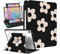 Kidcube Funda para Samsung Galaxy Tab S6 Lite de 10.4 Pulgadas 2022/2020 para Mujeres y niñas, Bonita Funda Tipo Libro con Soporte para lápices, diseño Floral Femenino, Soporte Giratorio, Bonitas