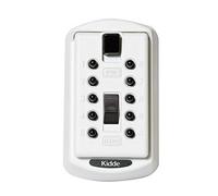 Kidde AccessPoint 001170 de seguridad para llaves Original Slimline - Botón de presión de combinación permanente caja de cerradura con llave, 2 teclas, color gris titanio, 001413