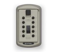 Kidde AccessPoint 001170 de seguridad para llaves Original Slimline - Botón de presión de combinación permanente caja de cerradura con llave, 2 teclas, color gris titanio, 001414