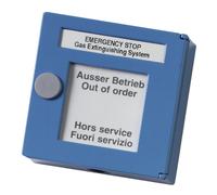 KIDDE DM862-4 Pulsador convencional manual interrupción de emergencia de gas, color azul Aritech