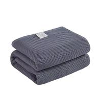 KiddiBubzi 1 Pieza de edredón de Toalla de algodón con diseño de Panal, Ideal for una o Dos Personas, Manta Fresca de Verano, Multifuncional.(Grey,200x230cm)