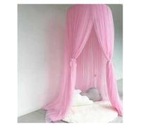 KiddiBubzi Bed Canopy Hanging Tent Star Decoration Kids Bed Crib Canopy Tulle Curtains For Bedroom Play House Tent For Children Kids Room(Rose Red)