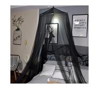 KiddiBubzi Bed Canopy Mesh Net Large Dome Hanging Bed Canopy Bed Net Tent Protection Home For Bed Canopy(Black)