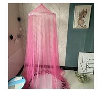 KiddiBubzi Bed Canopy Mesh Net Large Dome Hanging Bed Canopy Bed Net Tent Protection Home For Bed Canopy(Rose)