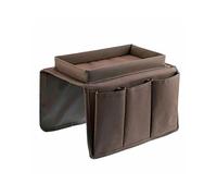 KiddiBubzi Bolsa de Almacenamiento con 4 Bolsillos, Bandeja for pasamanos de sofá, tapete de Mesa, reposabrazos de sofá, Organizador(A-Coffee)