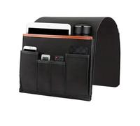 KiddiBubzi Bolsa de Almacenamiento for reposabrazos de sofá, Organizador de mesita de Noche reclinable de Fieltro for teléfono móvil con Control Remoto Colgante(Black)