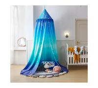 KiddiBubzi Children's Bed Canopy Printing Rainbow Children's Canopy Bed Valance Curtain Household Dome Shading Tent(B)