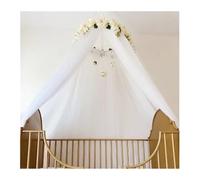 KiddiBubzi Kids Wreath Bed Curtain Tent Princess Wind Crib Mesh Skin-Friendly Bed Canopy Children's Rose Tent