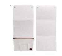 KiddiBubzi Organizador Colgante de Fieltro Resistente for mesita de Noche, sillón, sofá reclinable, Multibolsillos, Control Remoto, Libros, Tableta, teléfono.(White)