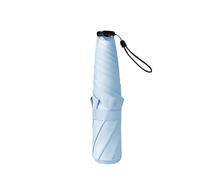 KiddiBubzi Paraguas Ultraligero De 6 Varillas De Vinilo, Protector Solar, Plegable, Portátil, For Niña(Sky blue)