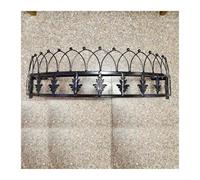 KiddiBubzi Princess Bed Canopy Bed Curtain Girl Children Room Decor Bedside Yarn Net Romantic Princess Tents Bed Canopy Valance(Only Black Crown,1.5m (5 Feet) Bed)