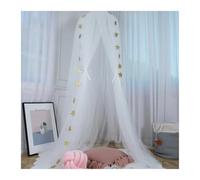 KiddiBubzi Princess Lace Kids Bed Room Bed Canopy Curtain Bedding Dome Tent(White)