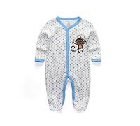 kiddiezoom Baby Boy pijamas de pijama Pelele para bebé body poco Mono playsuits Babe Jumpsuits inocentes ropa White,Blue,Bronze Talla:9-12Months