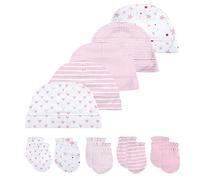 Kiddiezoom Pijama de jirafa para bebé, 100% algodón orgánico, 2 unidades, Conjunto rosa, 0-6 meses