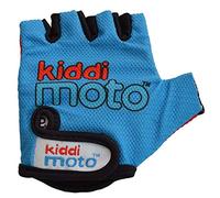 KIDDIMOTO Guantes de Ciclismo sin Dedos para Infantil (niñas y niños) - Bicicleta, MTB, BMX, Carretera, Montaña - Azul - Talla: M (5-8 años)