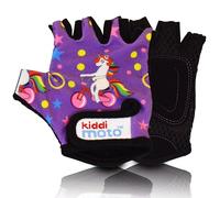 KIDDIMOTO Guantes de Ciclismo sin Dedos para Infantil (niñas y niños) - Bicicleta, MTB, BMX, Carretera, Montaña - Unicornio - Talla: M (5-8 años)