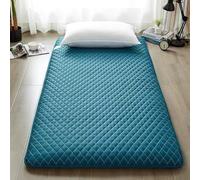 KIDDOKIN Japanese Futon Mattress, Foldable & Portable Floor Lounger Bed, Rhombus Quilted Bed Mattress,Soft Skin-Friendly Breathable Portable & Foldable Tatami Mat(Green,90x200cm)
